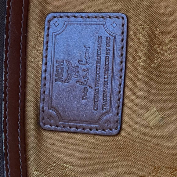 MCM Cognac Vasetos Travel Bag with Iconic Monogram - Picture 5 of 10